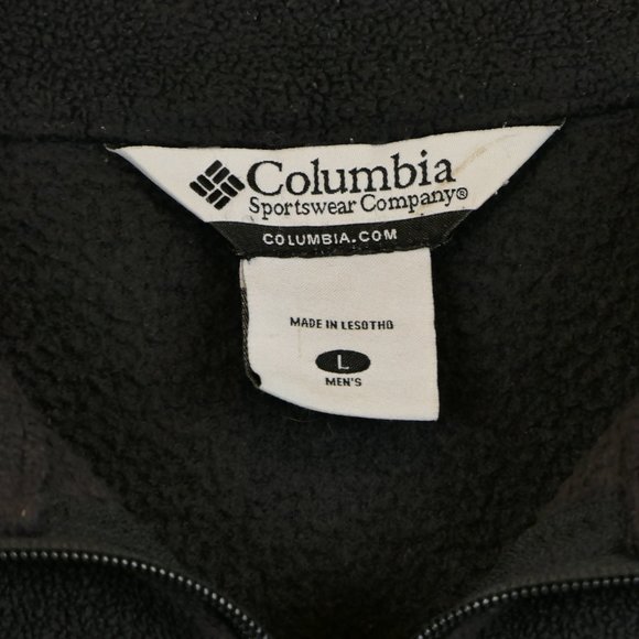 Columbia Men's Black Large Fleece Jacket - Picture 3 of 6